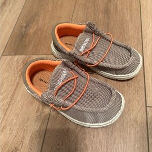 Kids Shoes with Orange Accents